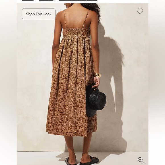 NWT 🌟 Cotton voile empire-waist dress in leopard print - Picture 4 of 7